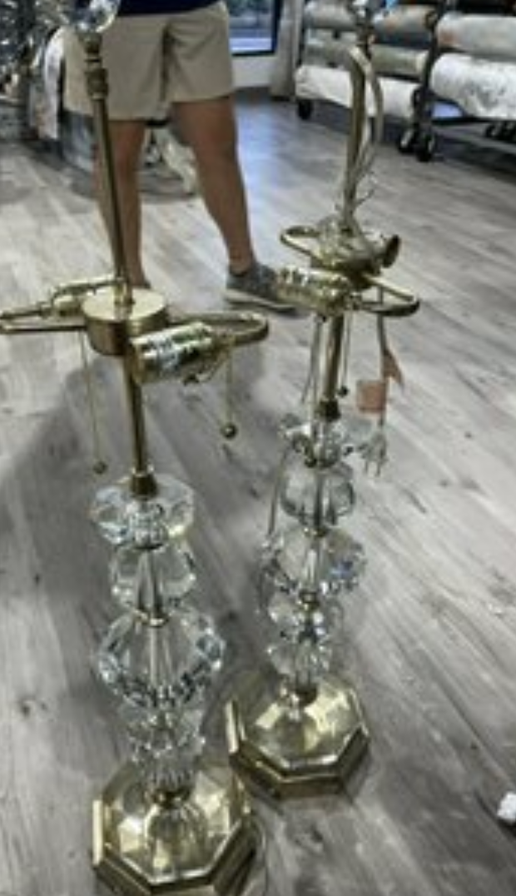 Stacked Crystal Lamp