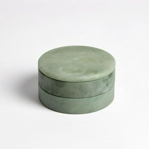 Alabaster Swivel Box - Green