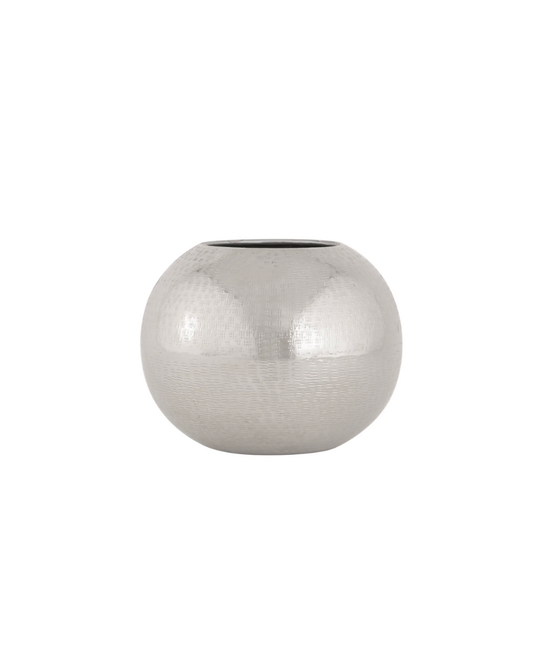 Elk Home Cobia Nickel Vase - Silver