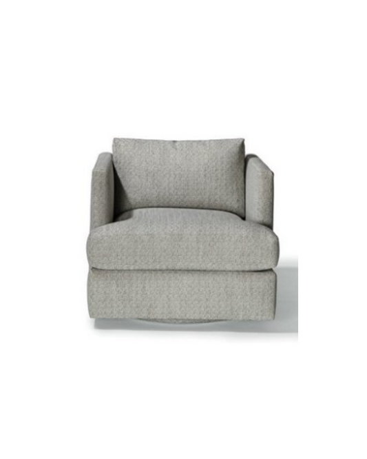 Thayer Coggin Swivel Chair with Custom Fabric - Beige