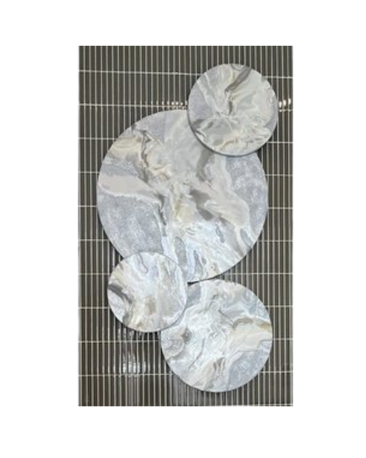 4 Circles Art - Silver