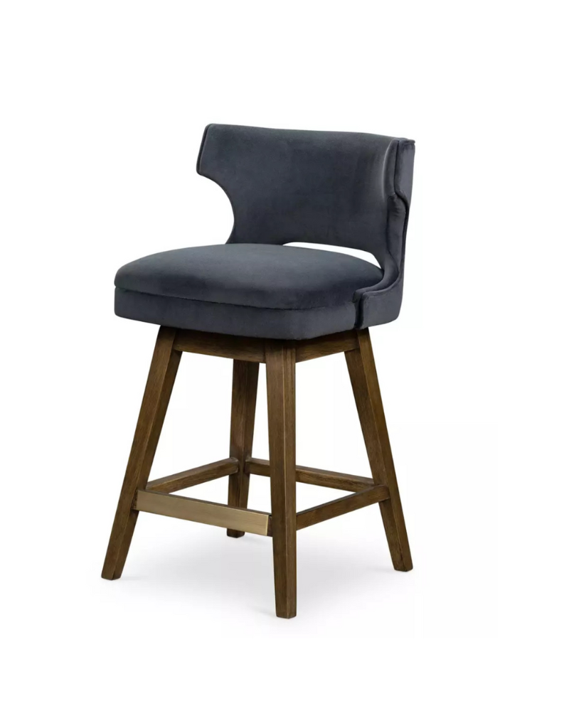 Task Swivel Counter Stool - Navy