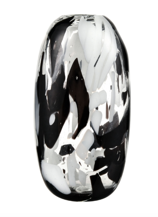 White and Black Vase Small