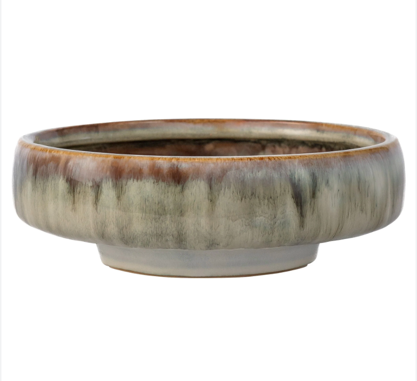 Cream and Green Bowl