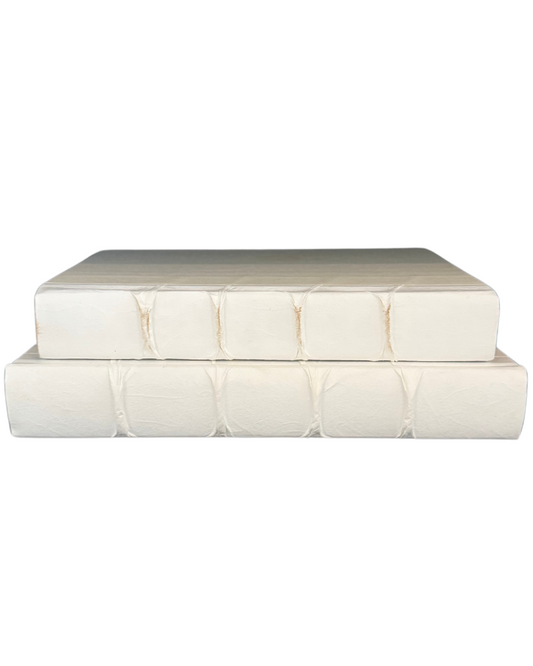 Decorative Books - White - Set of 2
