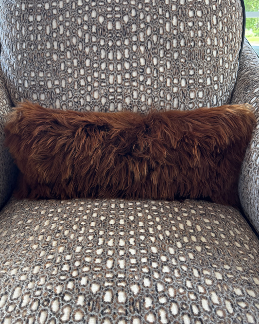 Custom Chair Pillow - Cognac