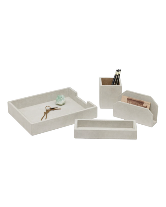 Segovia Desk Set - Light Gray