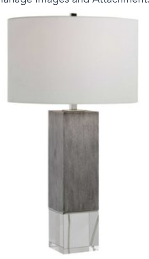 Cordata Table Lamp - Gray
