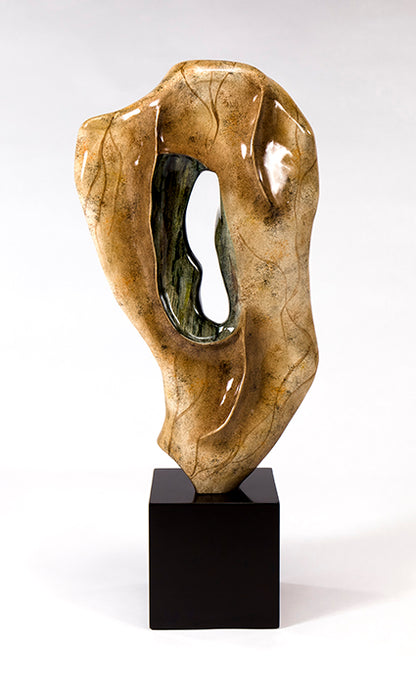 Tan and Brown Resin Sculpture