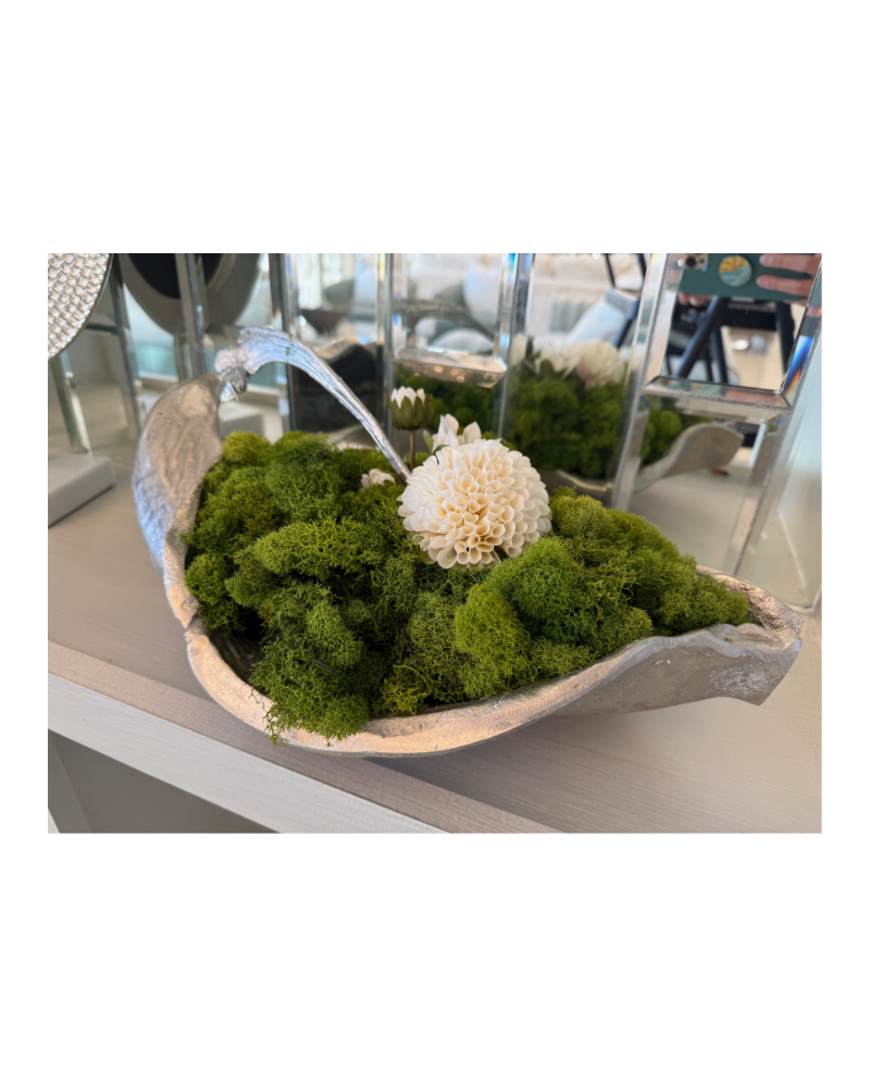 Leaf Bowl with Floral
