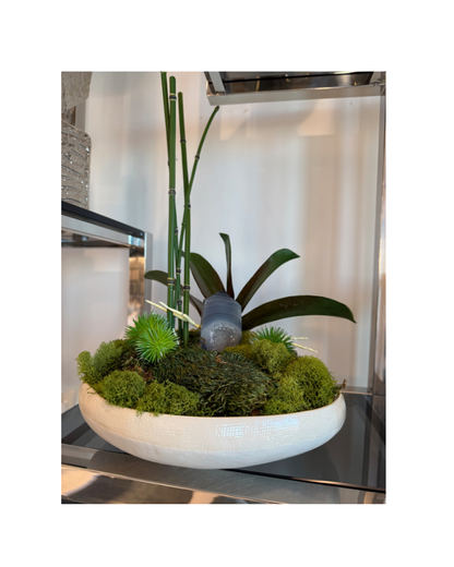 Floral Arrangement in Cream Bowl