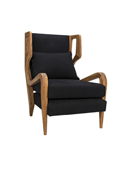 Teak Carol Chair - Black