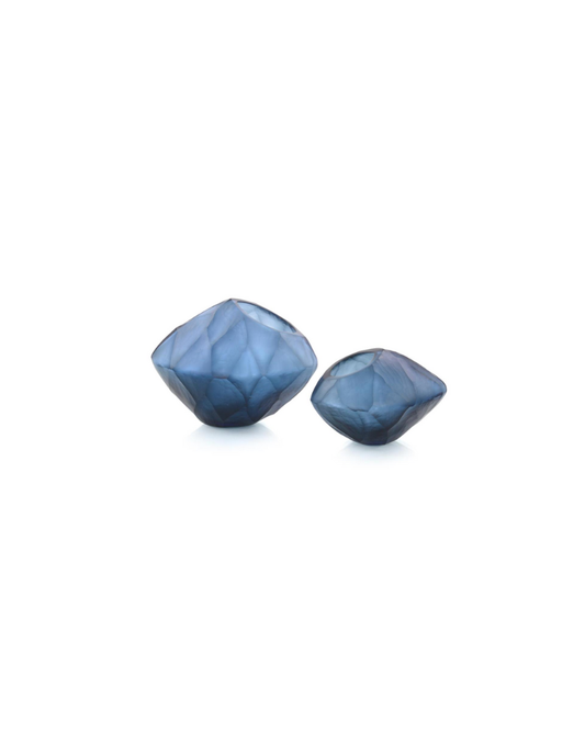 Diamond Vases - Set of 2 - Blue
