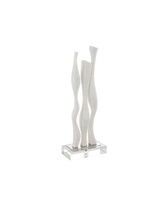 Gale Quartz Sculpture - White