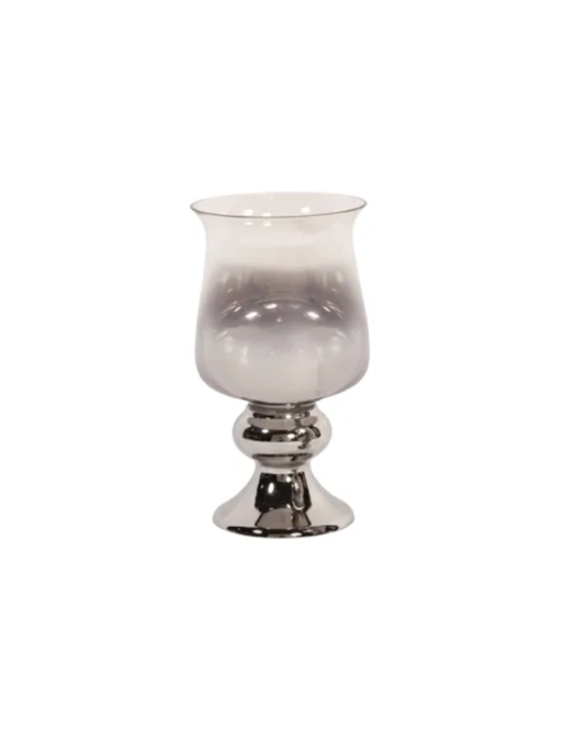 Hurricane Vase Large - Smoke