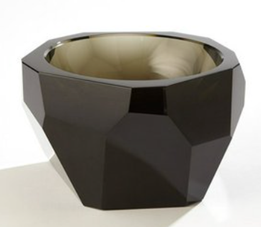 Faceted Vase - Black