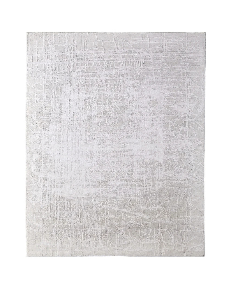 Abstract Textured Rug - Natural