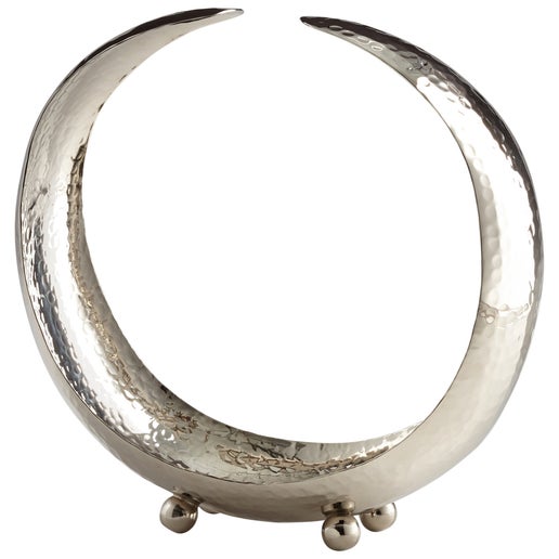 Crescent Floral Holder - Silver