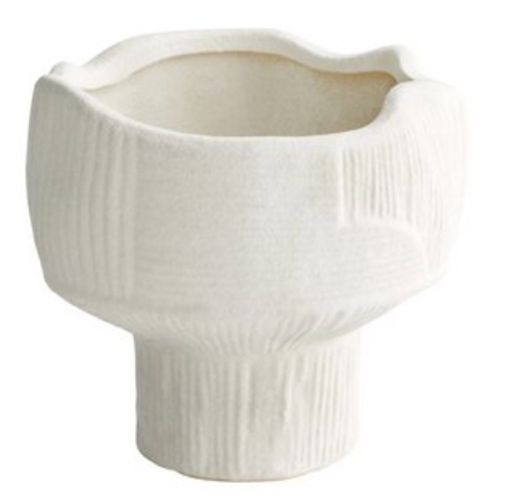 Small White Pedestal Bowl