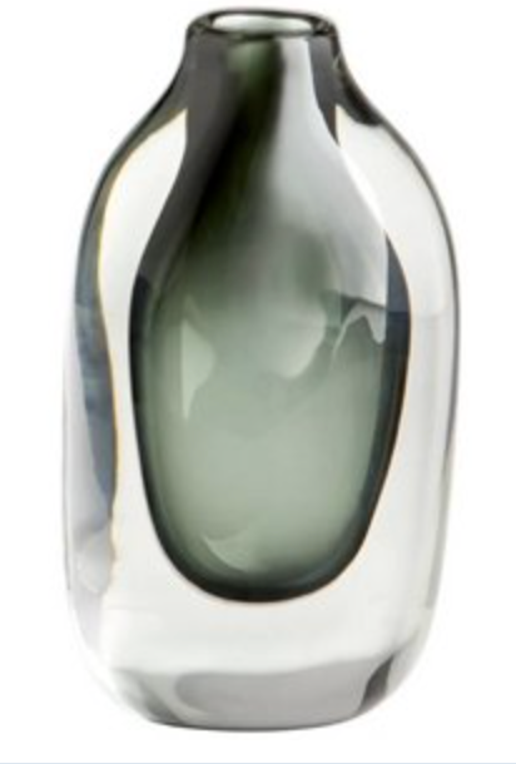 Gray and Clear Vase