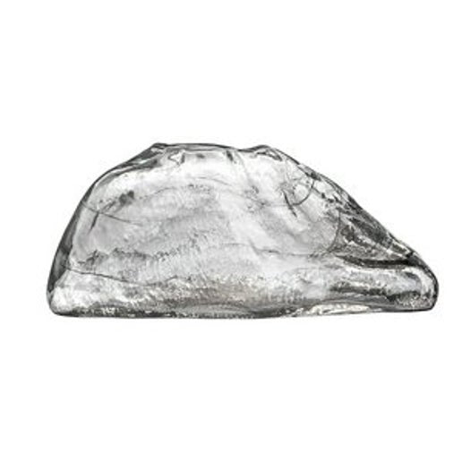 Clear Smokey Swirl Mountain Vase